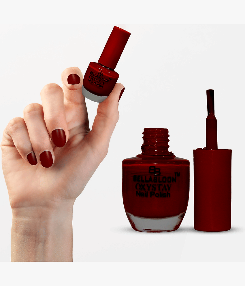 BELLABLOOM Cherry Red Glossy Nail Polish, 10ml (Pack of 1) view 2