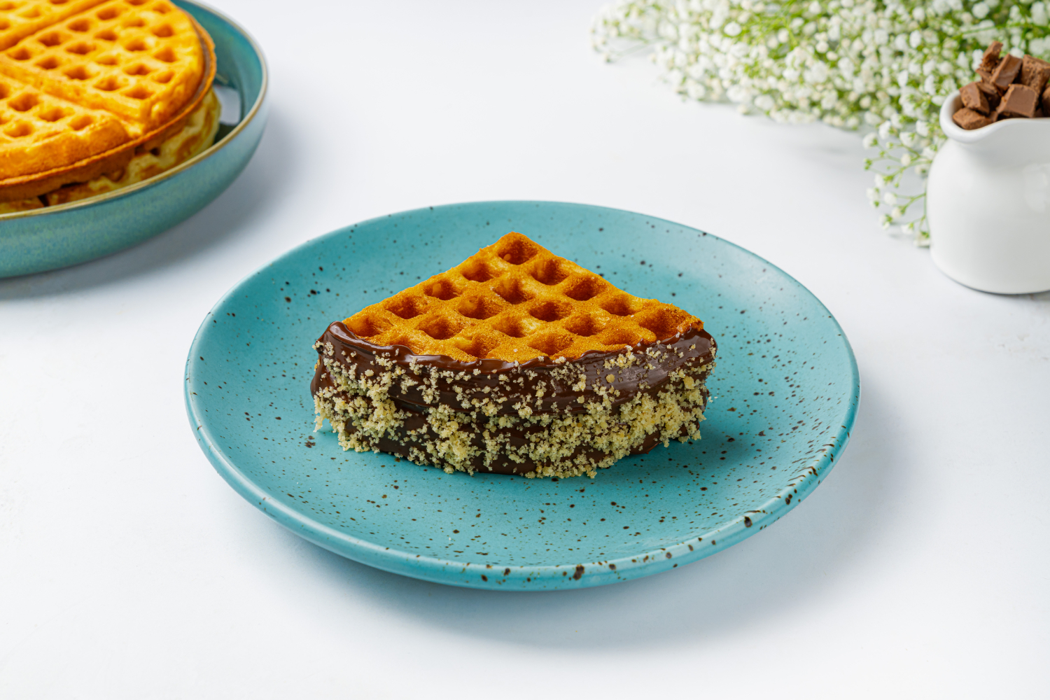 Belgian milk chocolate waffle