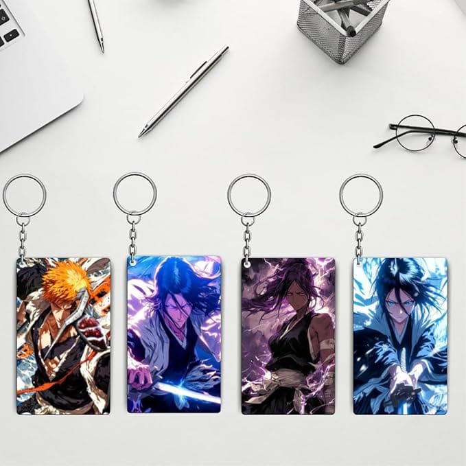 Bleach Anime Keychains Kit - (Set Of 4 Anime Keychains) view 2