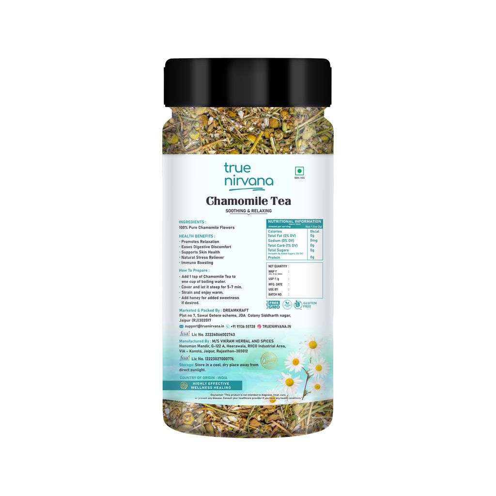 True Nirvana Chamomile Tea - Herbal Tea for Relaxation & Wellness view 2