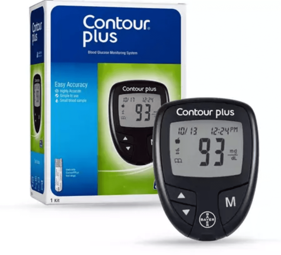 Contour Plus Blood Glucose Monitoring System with 25 Test Strips view 2
