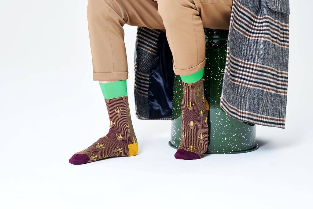 Happy Socks Dressed Cactus Crew Sock view 2