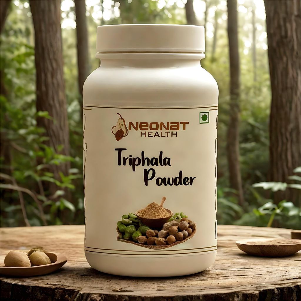 Neonat Health Triphala Powder / Churna 100gm, Natural Immunity Booster for Men and Women, Rich in Antioxidants Stress Relief and Digestive Support, Ayurvedic Blend of Amla, Haritaki and Bibhitaki Herbal Wellness view 2