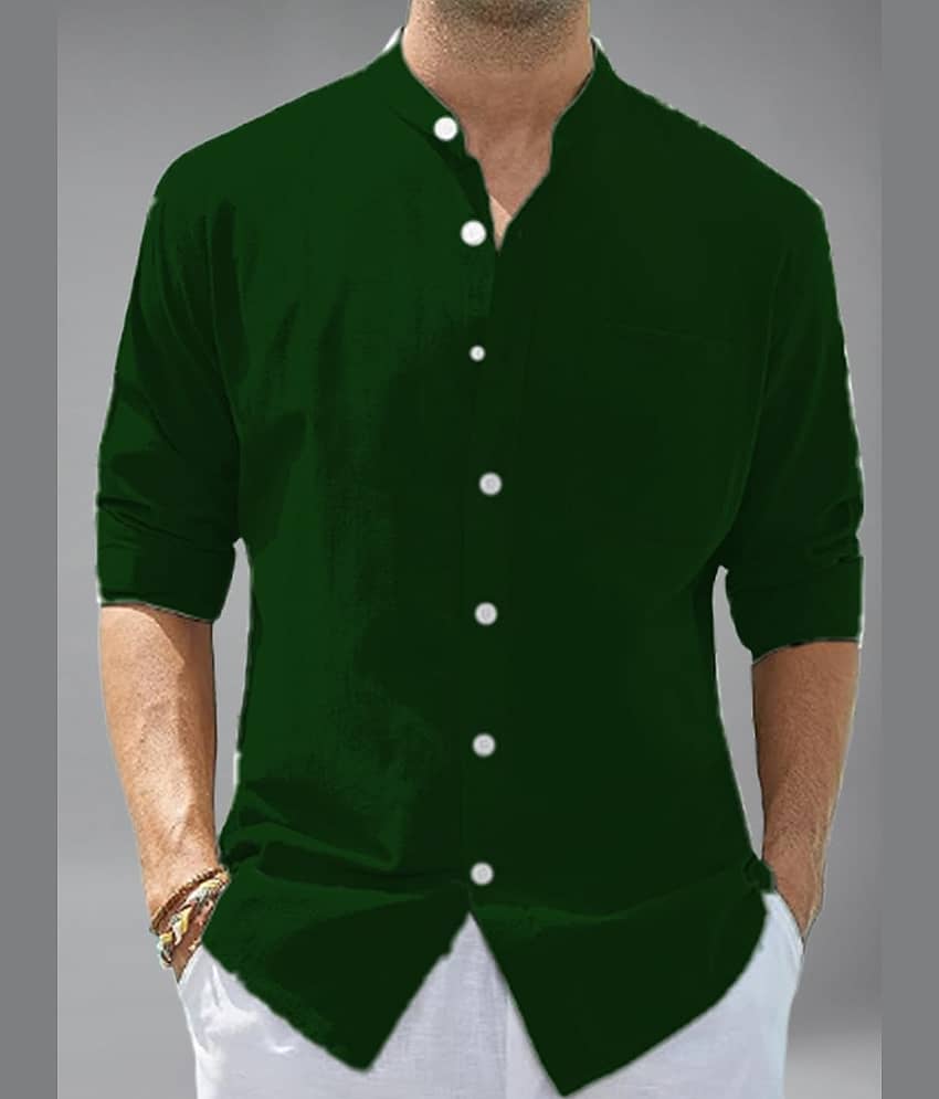Apektra Cotton Blend Slim Fit Solids Full Sleeves Men's Casual Shirt - Coffee ( Pack of 1 )