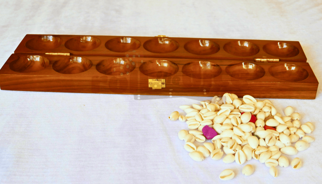 Teak Wood Alaguli Mane - Traditional Board Game view 2