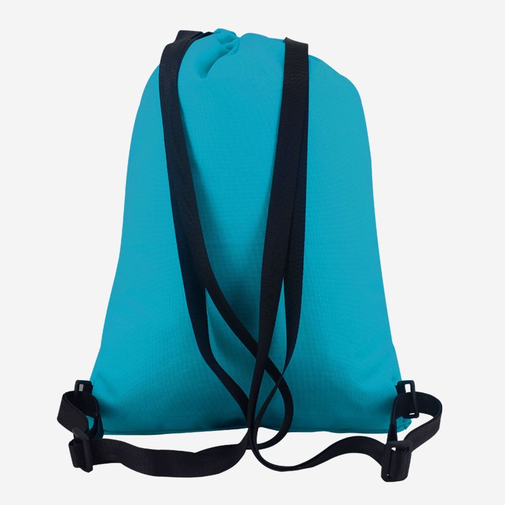 Arctic Fox Draw String Sky Blue Backpack view 2