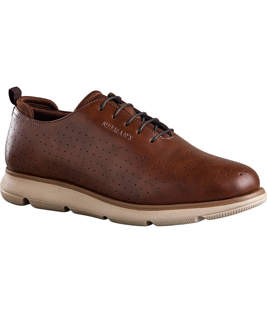 Neemans Flexy Brogues Brown Men's Sneakers view 2