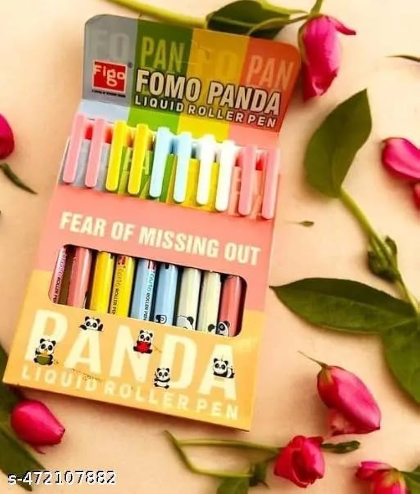 Figo Fomo Panda Roller Pen - Blue(10pcs) view 2