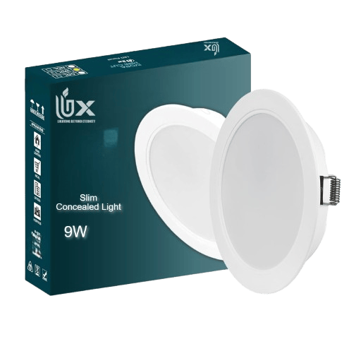 12 Watts Slim Round LED Ceiling concealed Down Light (Cool White) - Pack of 8 view 2