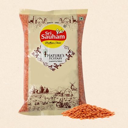 Sri Sauham Lal Malka Dal, Split Red Lentils - 1kg