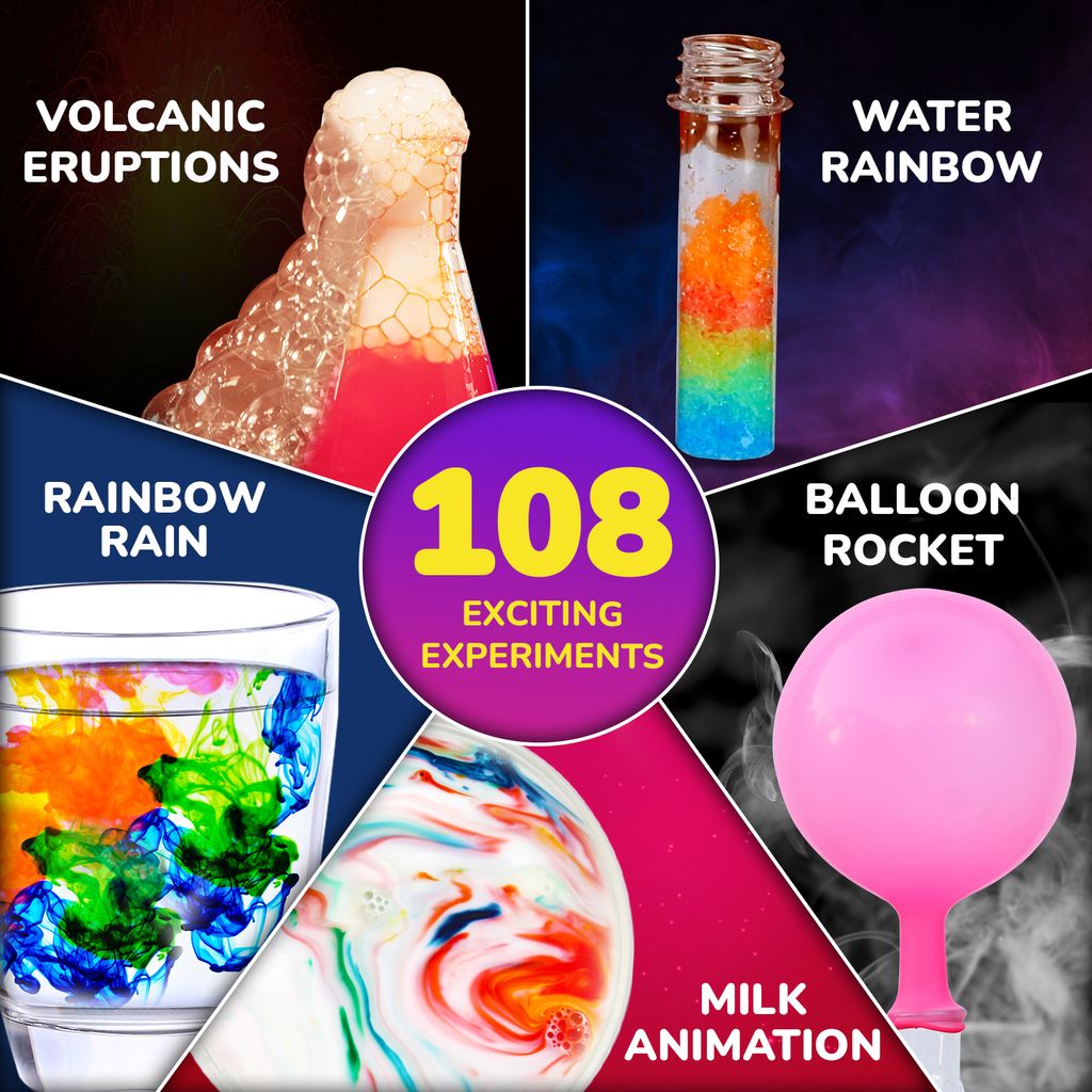 Smartivity Mega Science Kit | 108 Chemistry Experiment Kit for Boys & Girls Age 6-8-10-12 | Birthday Gift for Kids Age 6-14 | Kids Safe Science Kit | STEM Educational Fun Toys | Made in India view 2