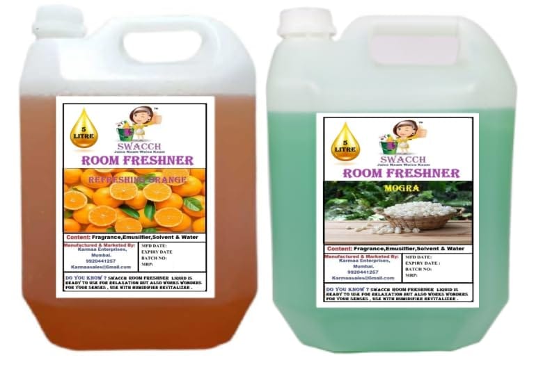 Swacch Room Freshner (5 Litre) (Pack of 2) Orange & Mogra view 2