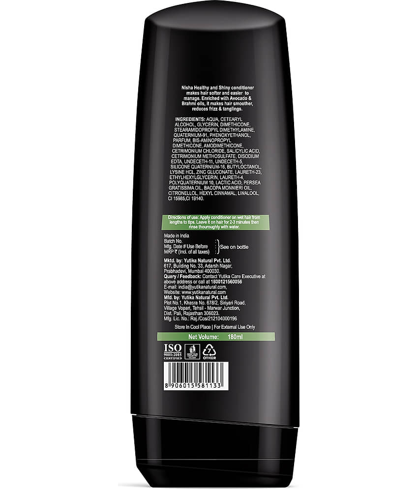 Nisha Hair Conditioner 180ml Bottle, Healthy & Shiny Conditioner with Avocado and Brahmi Oils for Healthy & Strong Hair view 2