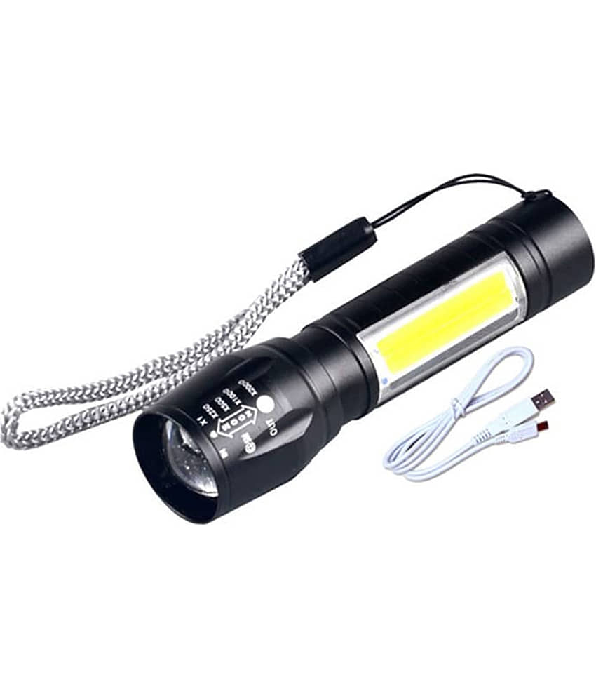 GEEO - 1W Rechargeable Flashlight Torch ( Pack of 1 ) view 2