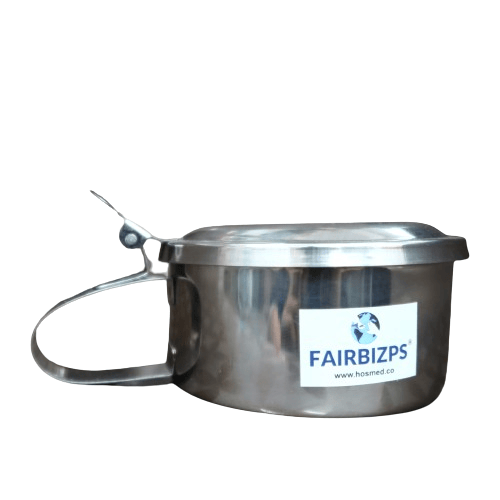 FAIRBIZPS Stainless Steel Spitting Mug, Spitting Mug for Old Age, Spit Bowl, Leakproof Spittoon Mug with Lid, Cough Spitting Box (300ml) Pack of 1 view 2