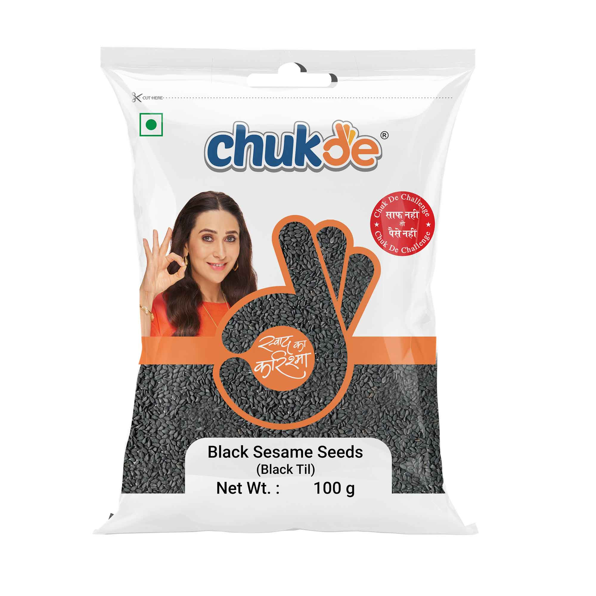 Chukde Black Sesame Seeds (Black Til), 100G