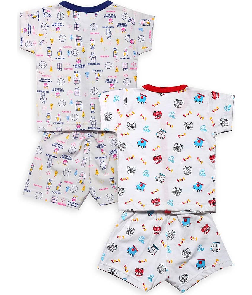 INFANT Unisex for Baby 100% Cotton T Shirts & Shorts ( Multi ) view 2