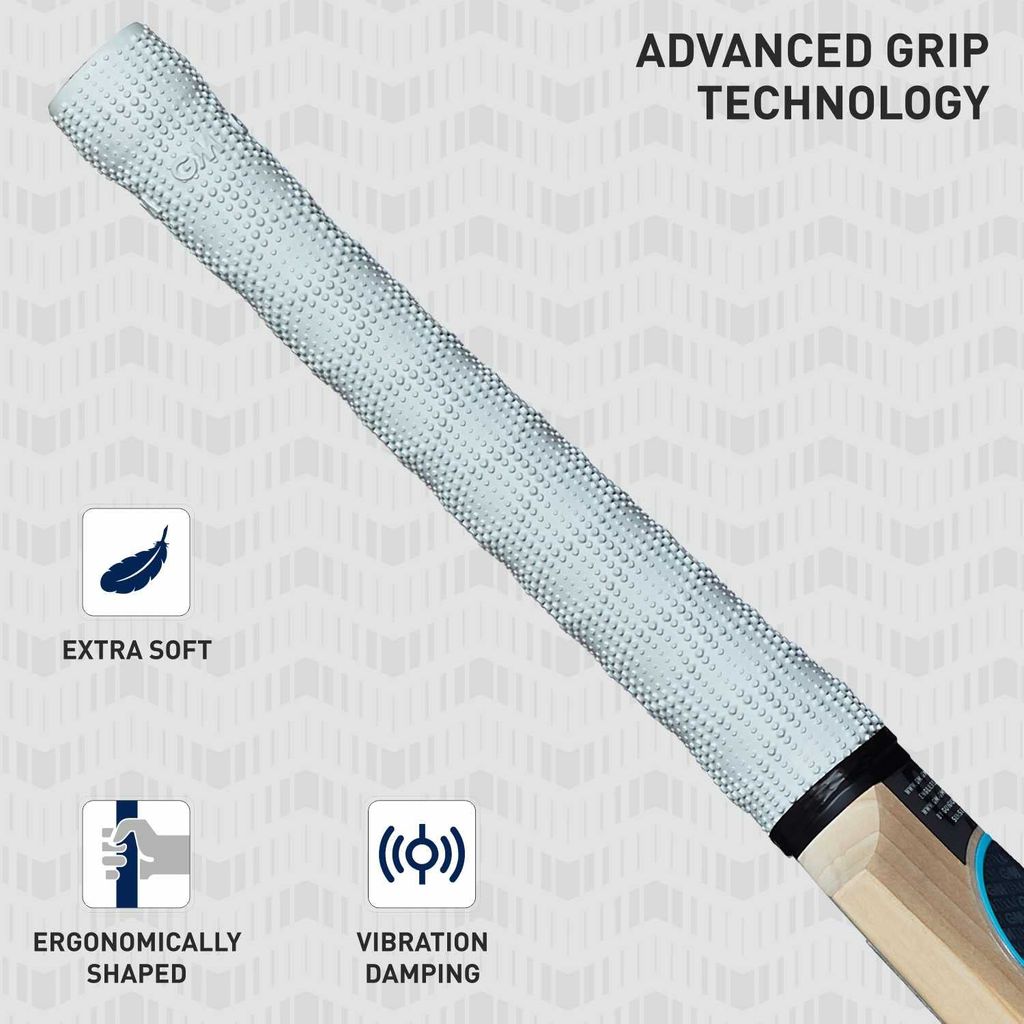 TEKNAXO | GM Diamond 606 English Willow Professional Cricket Bat for Men and Boys| Short Handle | Ready to Play | Lightweight | Free Cover | Size- Harrow view 2