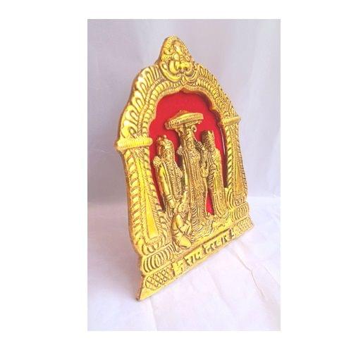 Handmade Lord Ram Darbar Murti | Rama Sita Lakshman Hanuman Statue | Ram Parivar Murti for Home Temple Blessing, Happiness, Health, Wealth | Size 5.5 Inch view 2