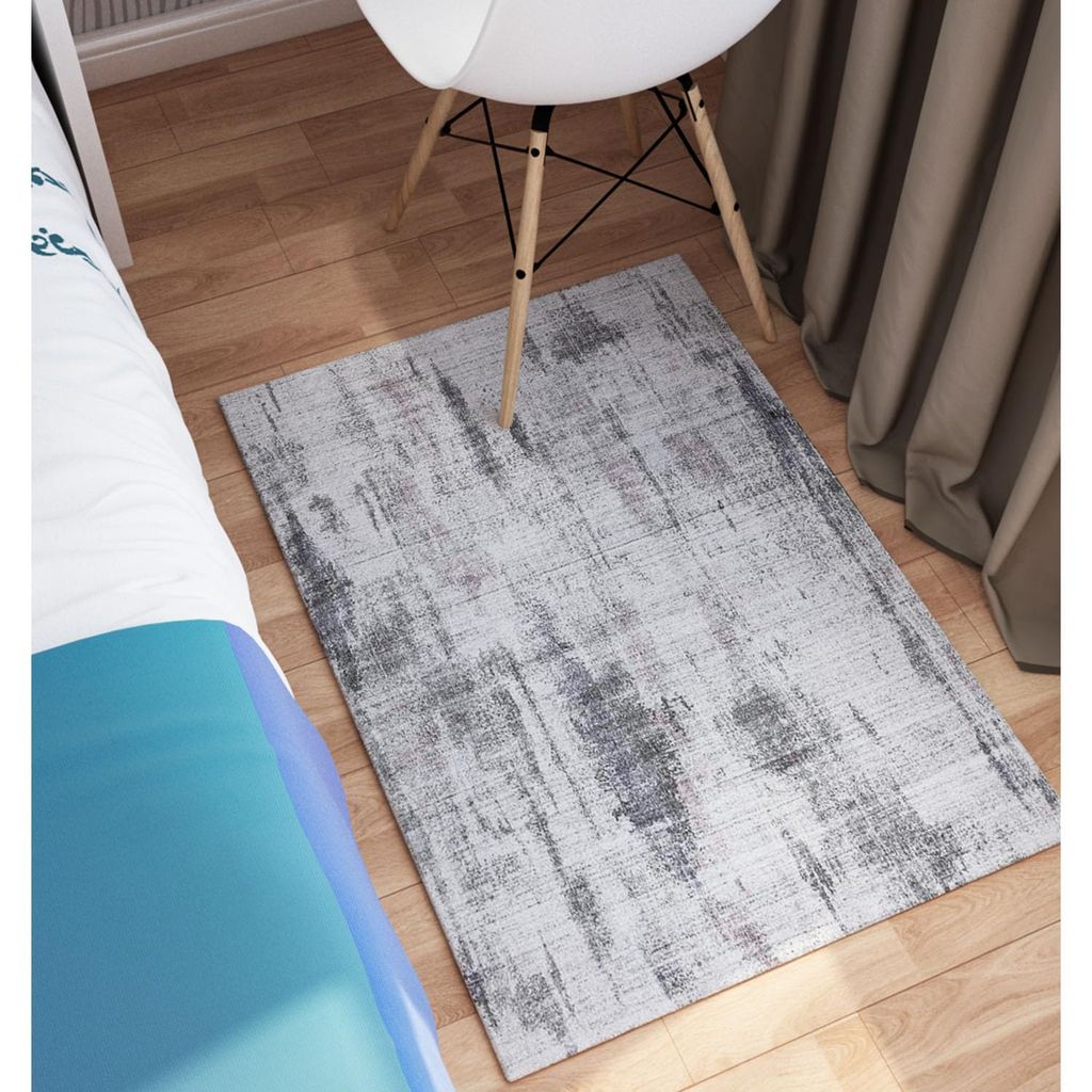 Neu Looms Handmade Viscose Wool Anti-Skid Rug for Bedroom, Living Room, Nursery, Dorm, Playroom & Reading Area view 2