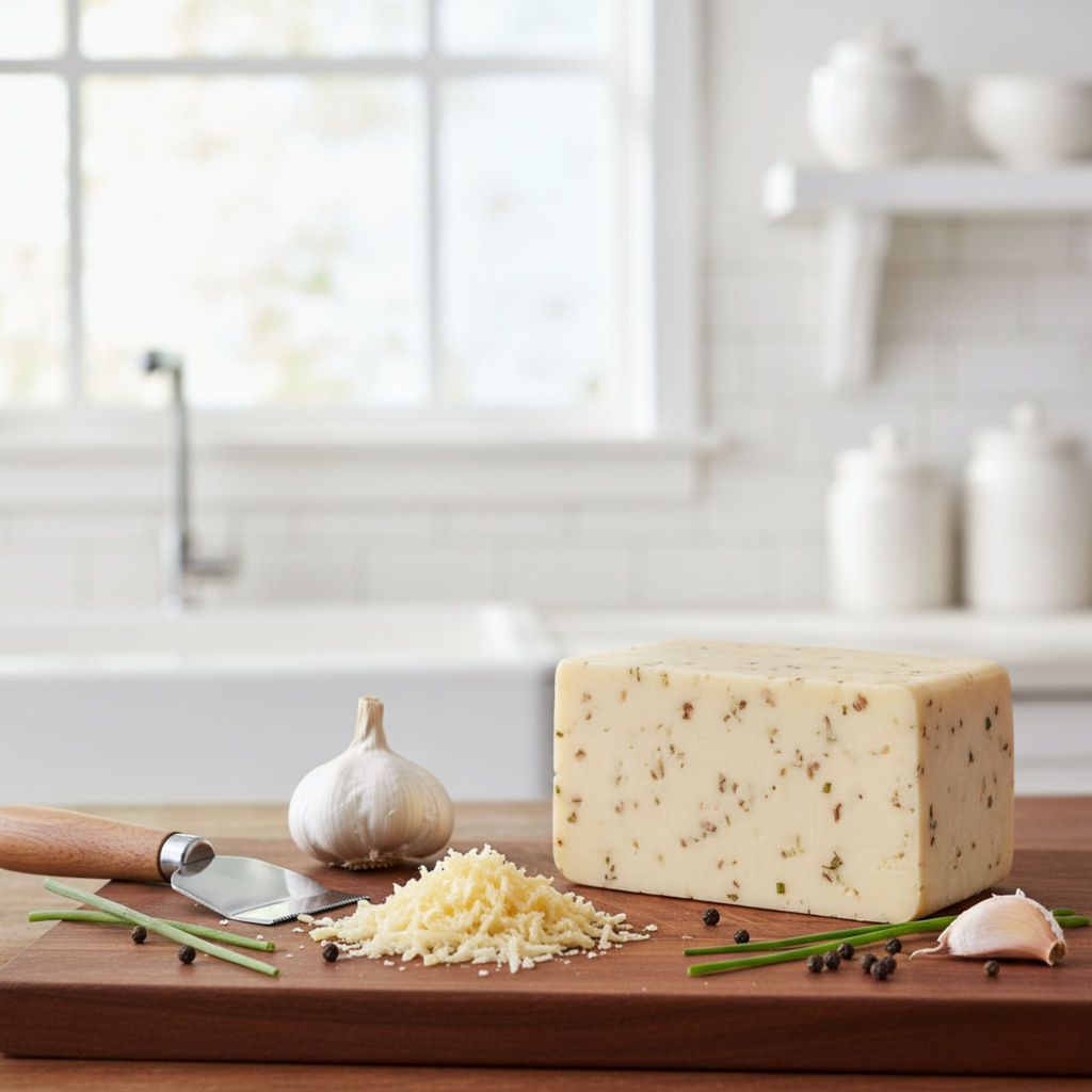 Mishti Gourmet Garlic Cheddar 200g view 2