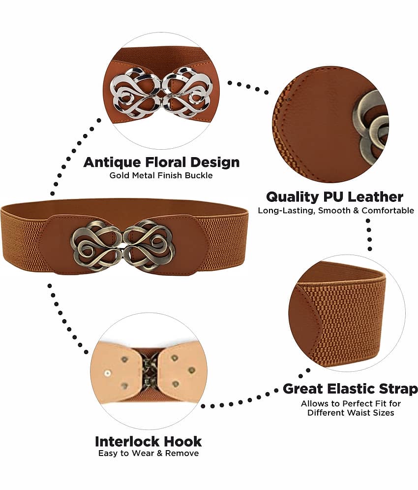REDHORNS Fabric Women's Stretchable Belt ( Pack of 1 ) view 2