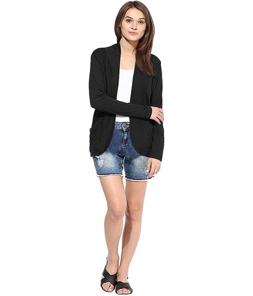 Goodluck Viscose Shrugs - Black view 2