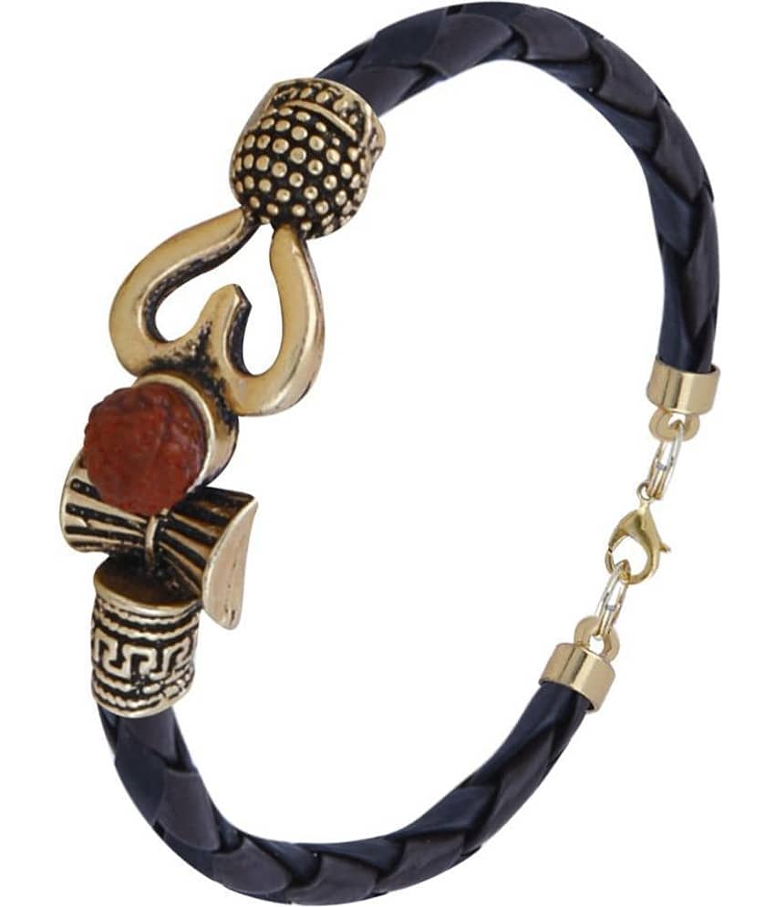 Silver Shine - Black Bracelet ( Pack of 1 ) view 2
