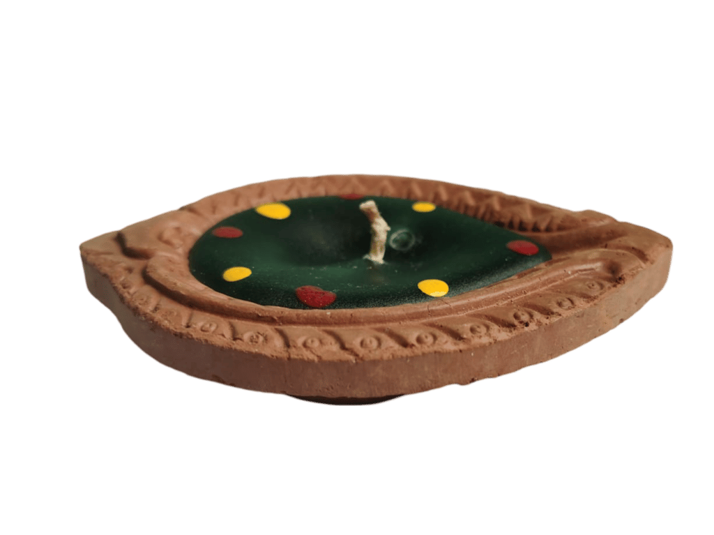 Clay Diya Candle (Set of 3) view 2