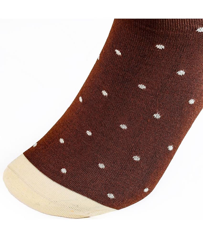 Man Arden Bossy Brown Edition Designer Socks, Casual, Office, Egyptian Premium Cotton Quality, 1 Pair view 2