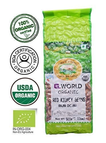 ELWORLD AGRO & ORGANIC FOOD PRODUCTS White Kidney Beans (Rajma Chitra)- 450 G (Pack of 4) view 2
