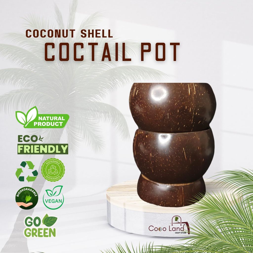 CocoLand Coconut Shell Cocktail Pot 400 ml view 2