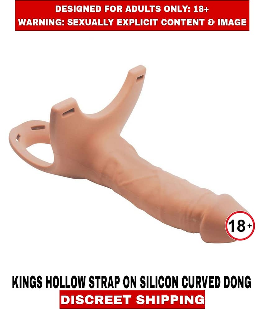 MAKE ADULT SEX TOY KING HOLLOW SOFT SILICONE STRAPON For Men view 2