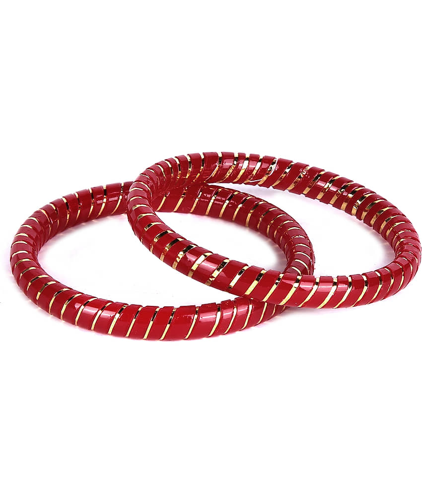 Bovzen Laquered Pola(Set of 4),Red Colored for Women view 2