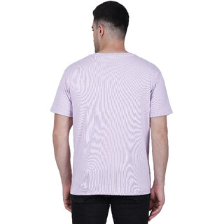 Life Dream Mens Purple Solid Cotton Blend Round Neck T-Shirt view 2