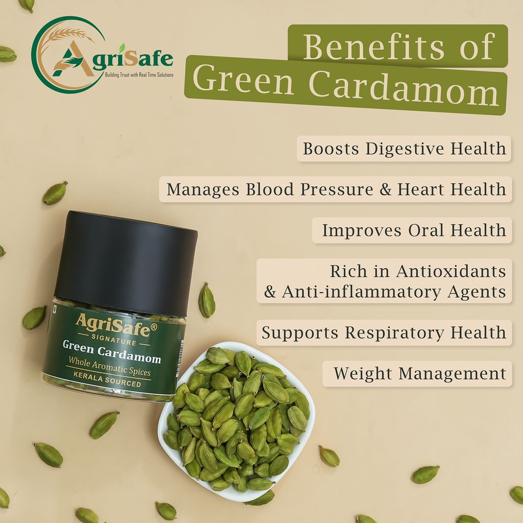 Agrisafe Green Cardamom 50g (Jar Pack) view 2