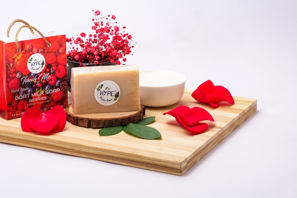 Goat Milk Soap (Berries) view 2