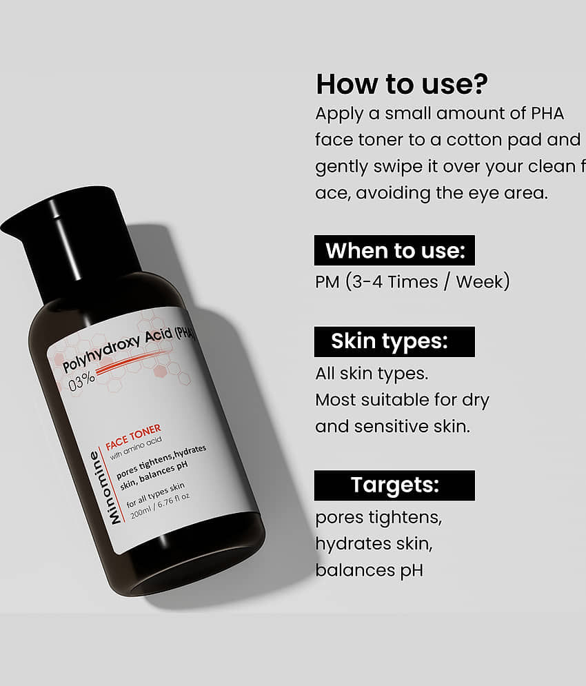 Minomine Anti-Acne Skinkit, Gamechangers Skincare Routine Kit for Unisex | 5 Products Skin Kit | Salicylic Acid FaceWash, Salicylic Acid Serum, Vitamin B5 Moisturizer, PHA Toner & SPF 60 Sunscreen view 2