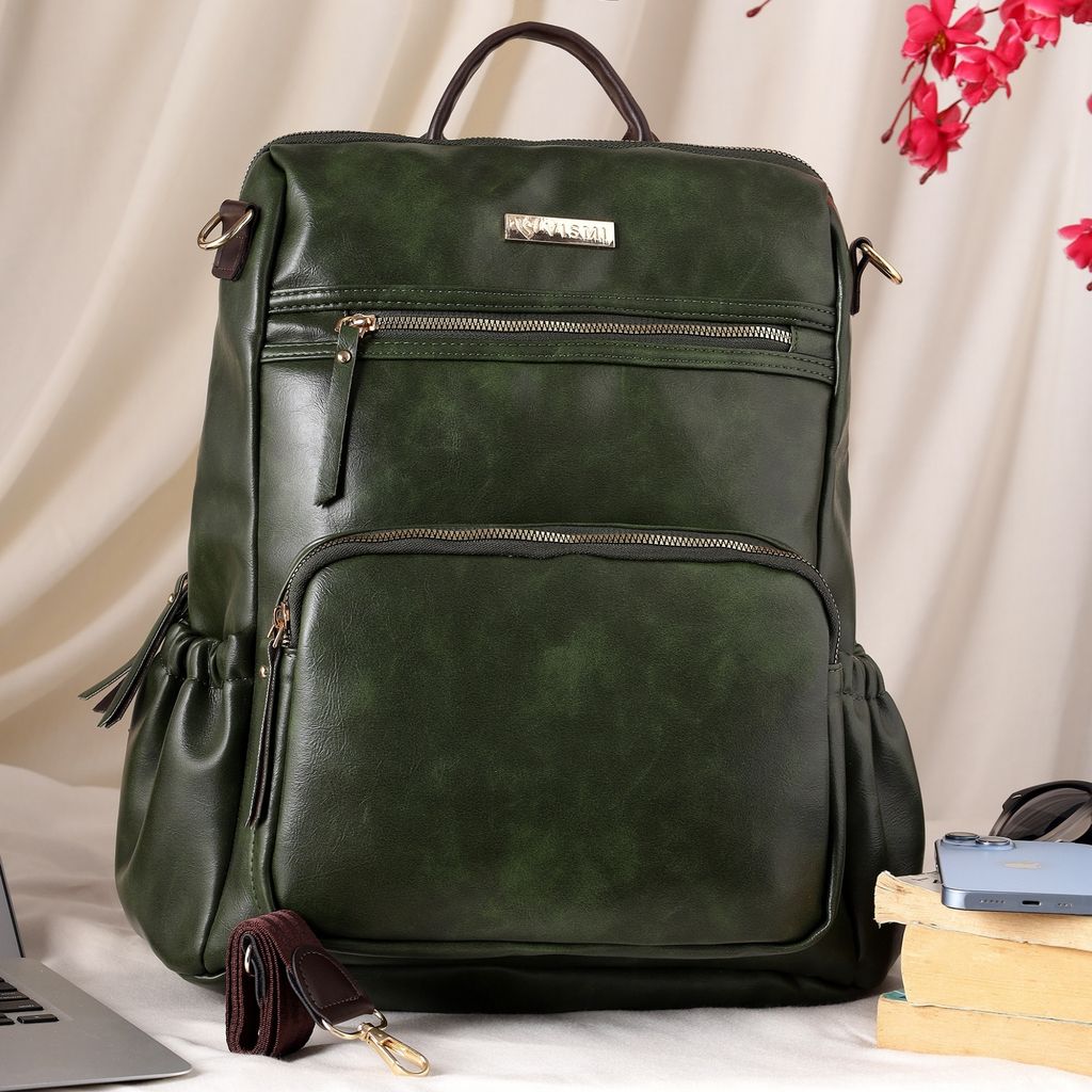 VISMIINTREND Women Bags | Stylish College Backpack | Backpack for Office Use | Travel Backpack | Vegan Leather | Waterproof | Laptop Backpack view 2