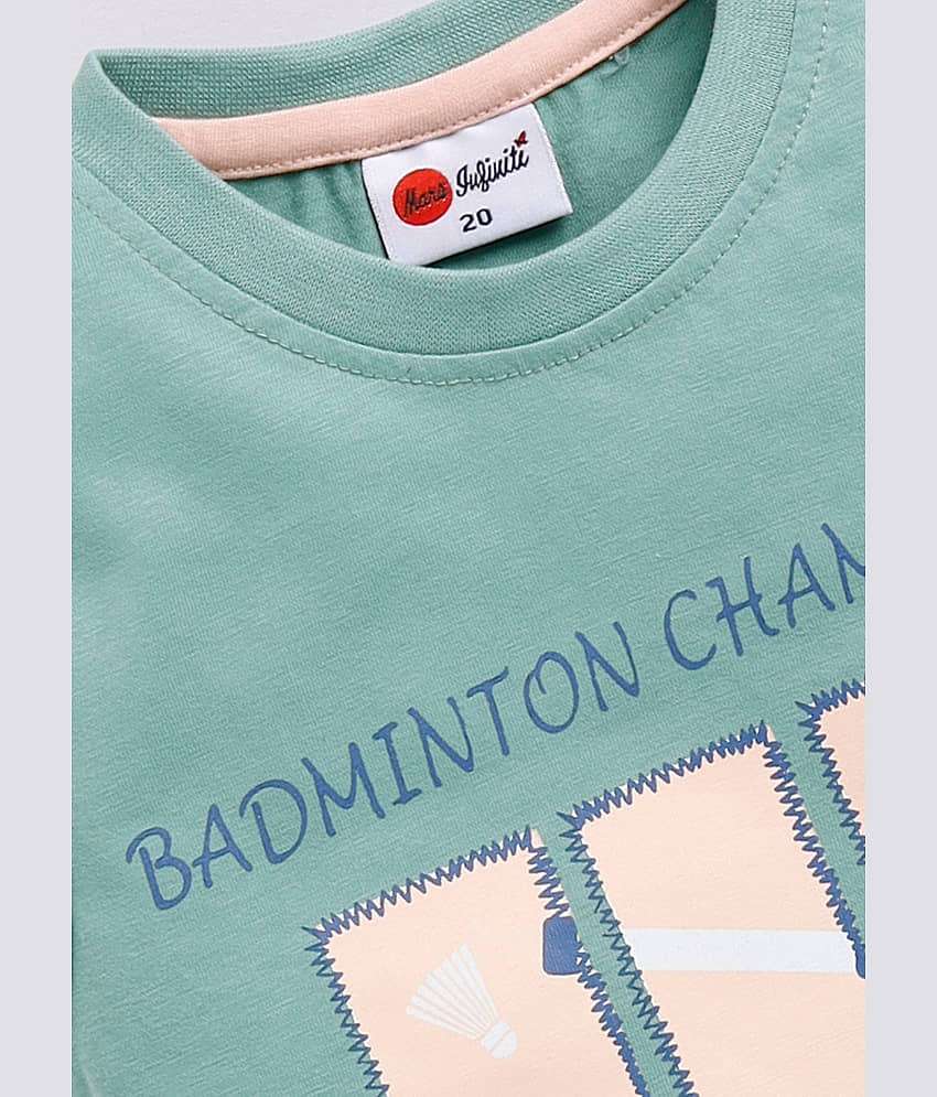 Mars Infiniti Pack of 3 Unisex for Baby Cotton T-Shirt & Shorts ( Green,Blue,Pink ) view 2