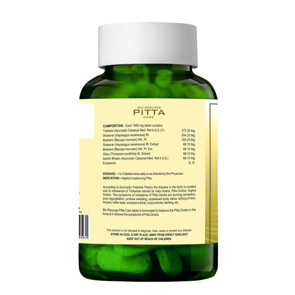 BIO RESURGE LIFE Ayurveda Pitta Balance Medicine 100% Natural and Organic view 2