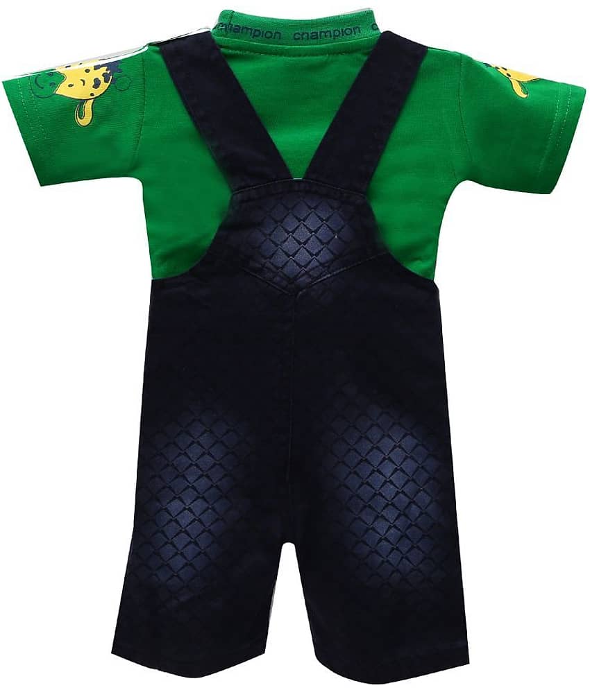 Zadmus Unisex for Baby Cotton Blend Bodysuit ( Green ) view 2