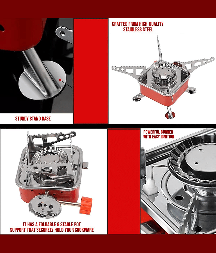 Foldable Outdoor Gas Stove – Portable Stainless Steel Burner for Camping & Travel view 2