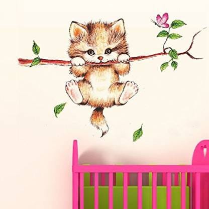 caty on branch Wall Stickers
