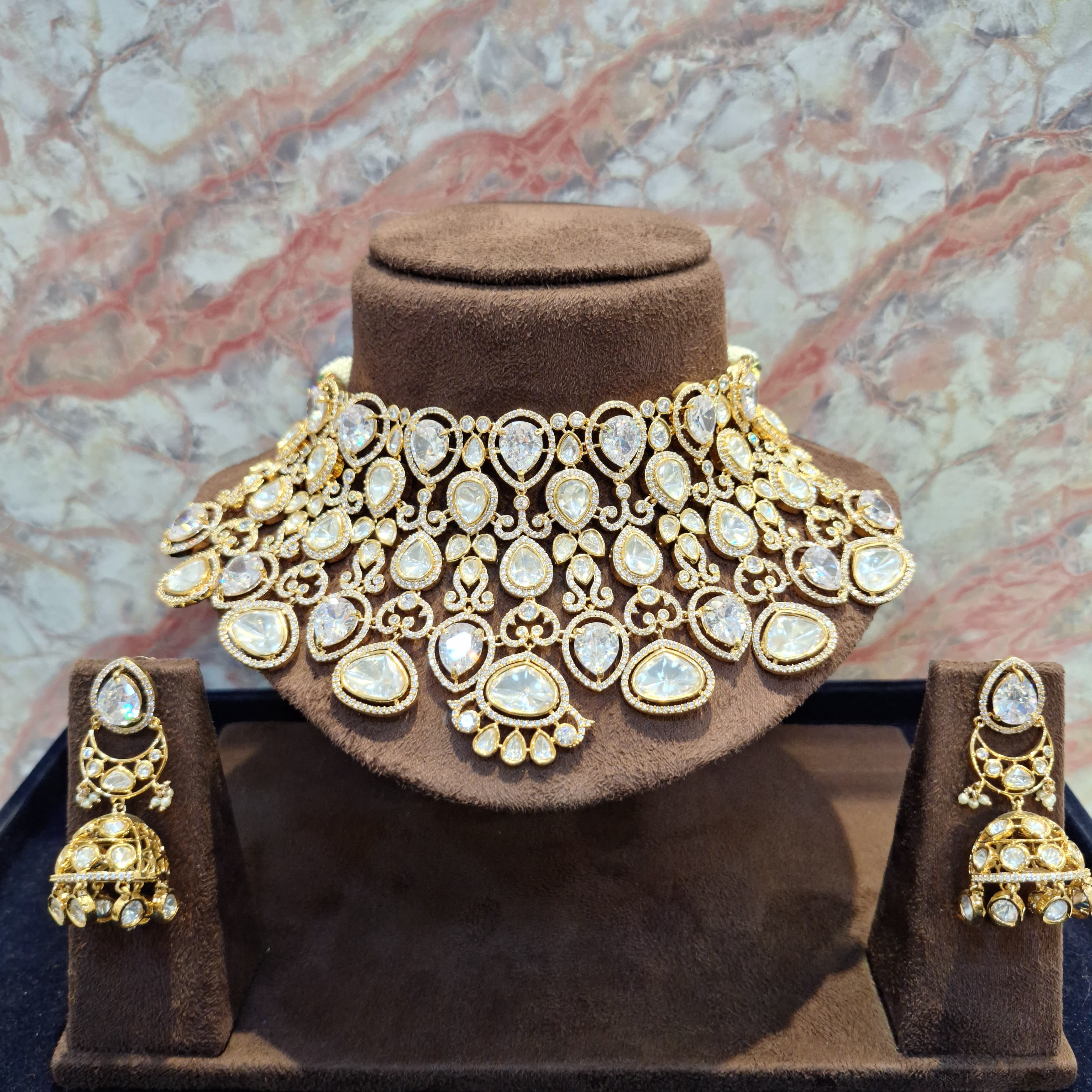 Frosted Glamour Set - The Royal Bride by Dia Art Jewels view 2
