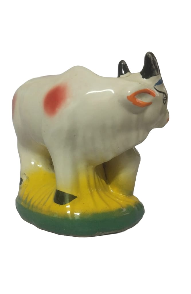 Ceramic Cow & Calf Figurine view 2