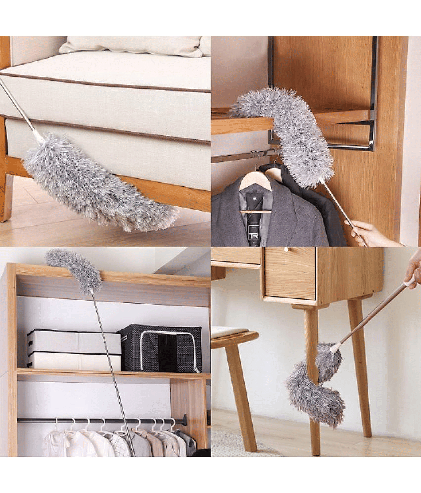 INSHOP Extendable Fan Cleaning Microfiber Duster W Handy Vacuum Cleaner view 2