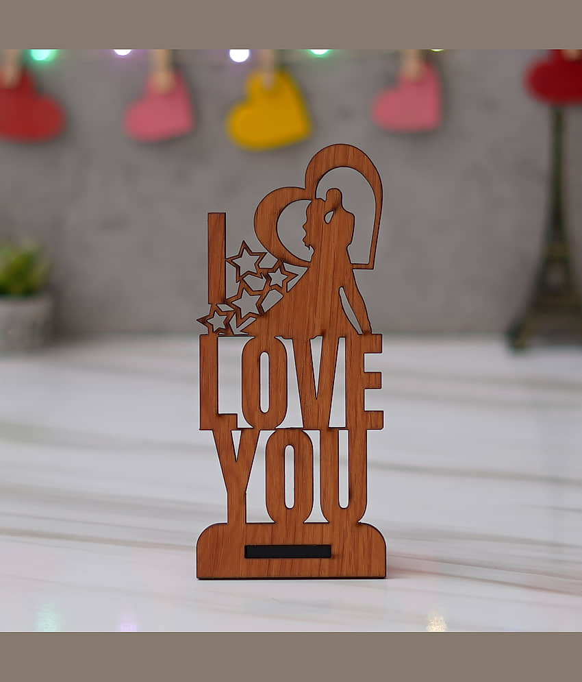 eCraftIndia Brown Wood Valentine Hamper view 2
