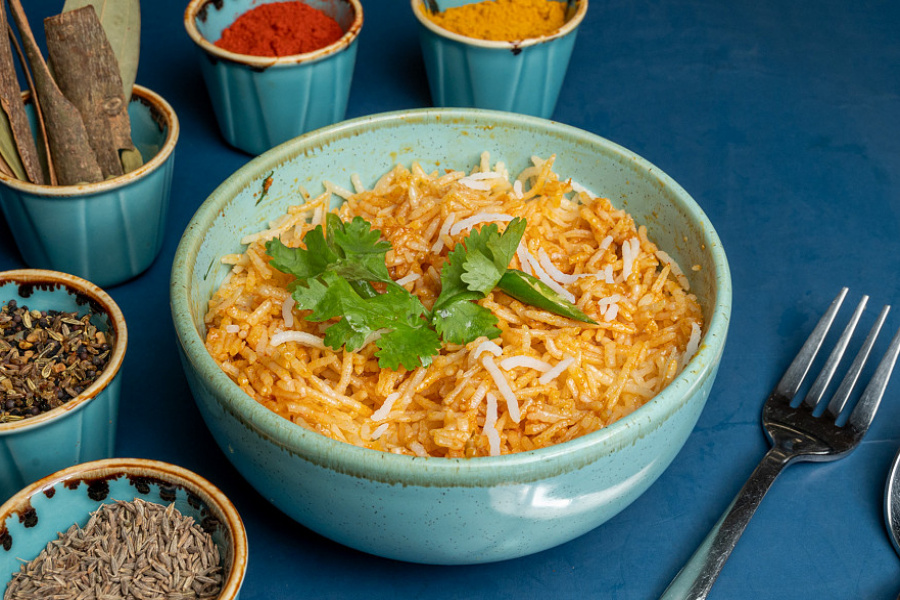 Veg aam tel pulao