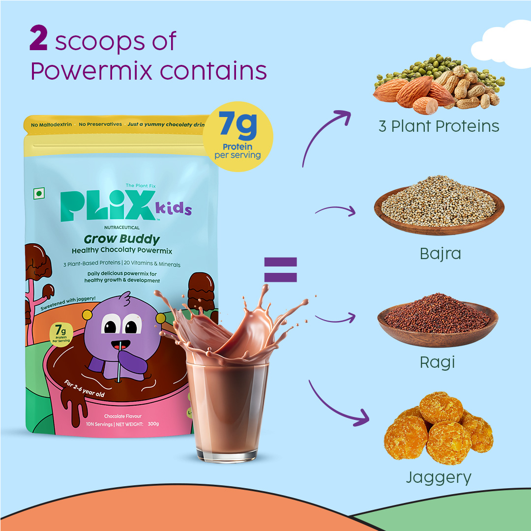 Grow Buddy Healthy Chocolaty Powermix __Pro Pack__ view 2